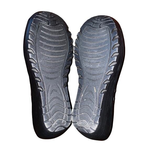 Skechers Walking Platform Slip on Mary Jane Open Toe Shoes Black size 8.5 - Picture 7 of 11